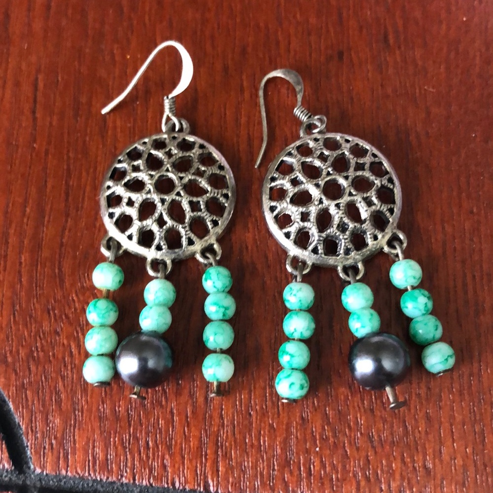 Dream catcher earrings- Native-American look